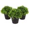 3 Pack Mini Artificial Potted Fake Plants for Home Decor, Indoor Small Faux Topiaries for Room, Office Desk, Bathroom Greenery Decoration